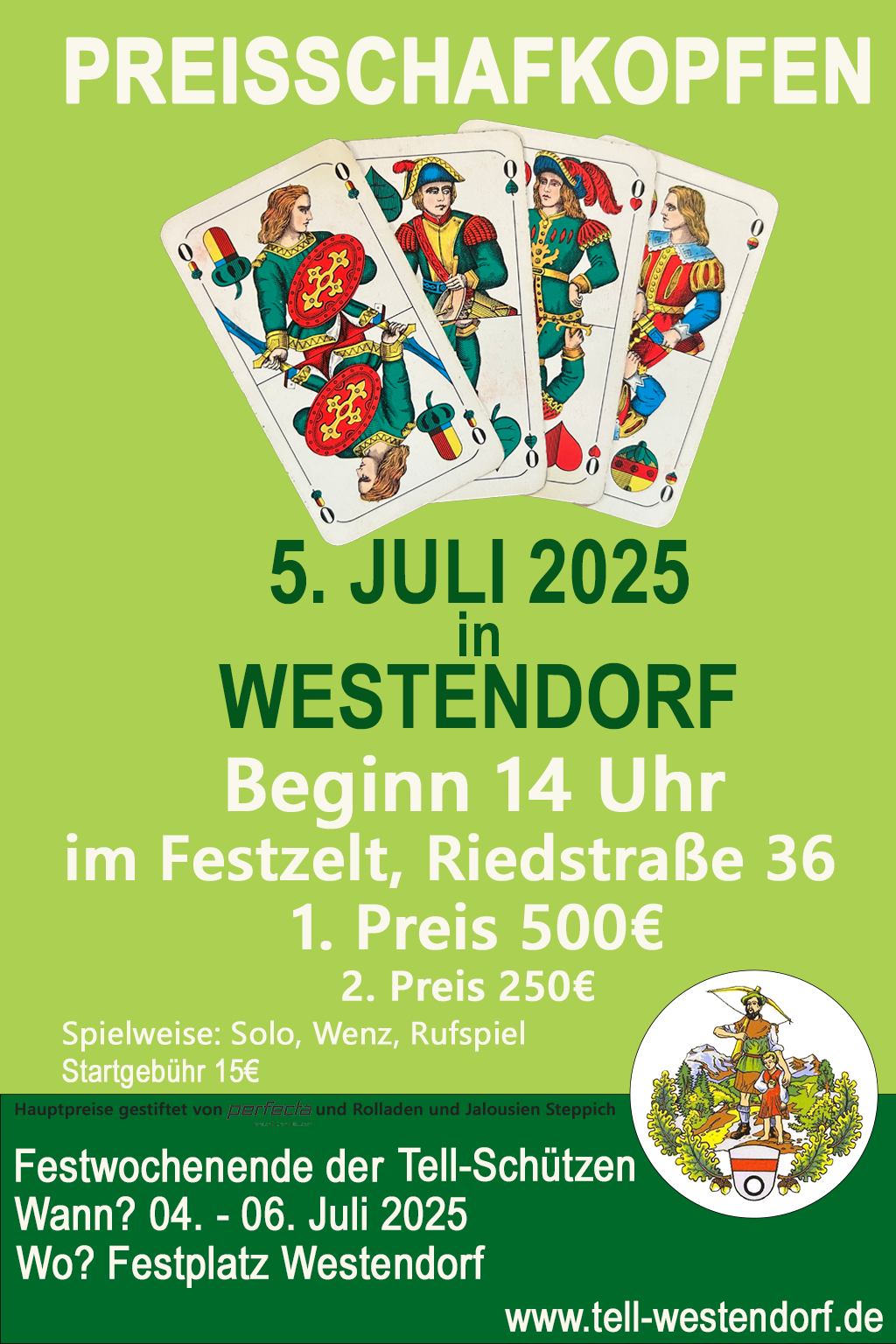 Flyer fürs Preisschafkopfen